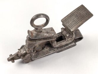 Teil einer Steinschlosspistole. Ohne Bezeichnung, Gesamtlänge 12,5cm