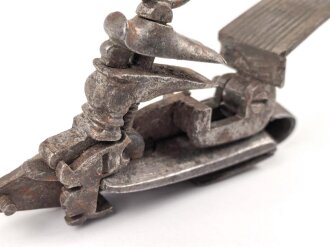 Teil einer Steinschlosspistole. Ohne Bezeichnung, Gesamtlänge 12,5cm