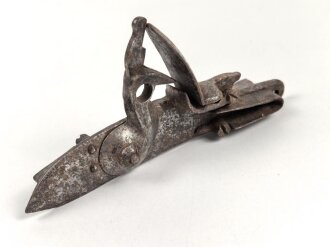 Teil einer Steinschlosspistole. Ohne Bezeichnung, Gesamtlänge  16,5cm