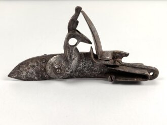 Teil einer Steinschlosspistole. Ohne Bezeichnung, Gesamtlänge  16,5cm