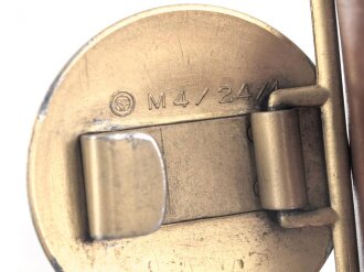 Feldbinde für politische Leiter der NSDAP. Leichtmetallschloss M4/24, Gesamtlänge 96cm.