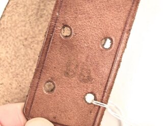 Lederne Feldbinde für Staats- oder Privatforst III.Reich.. Gesamtlänge 106cm