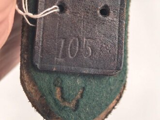 Lederne Feldbinde für Staats- oder Privatforst III.Reich.. Gesamtlänge 106cm; verschlüsse defekt