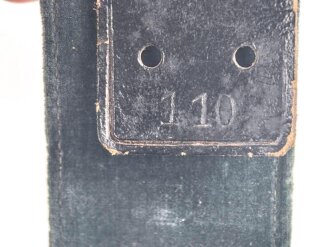 Polizei III.Reich, Feldbinde für Führer. Im silbergespinst eingewebte SS Runen, Gesamtlänge 123cm