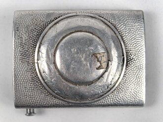 Polizei III.Reich, Koppelschloss für Mannschaften. Aluminium, entnazifiziert