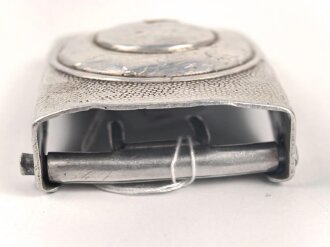 Polizei III.Reich, Koppelschloss für Mannschaften. Aluminium, entnazifiziert