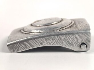 Polizei III.Reich, Koppelschloss für Mannschaften. Aluminium, entnazifiziert