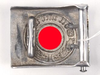 Polizei III.Reich, Koppelschloss für Mannschaften. Aluminium, entnazifiziert