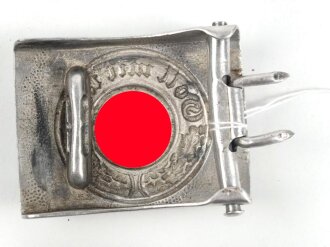 Polizei III.Reich, Koppelschloss für Mannschaften. Aluminium, entnazifiziert