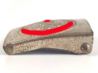 Koppelschloss für Angehörige der Hitlerjugend. Eisen, Doppelhersteller Assmann RZM M4/ 39. Ungereinigtes Stück