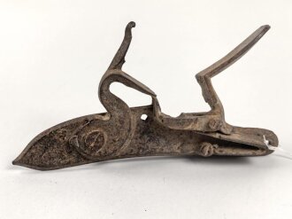 Teil einer Steinschlosspistole. Ohne Bezeichnung, Gesamtlänge  17,5cm