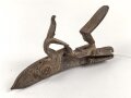 Teil einer Steinschlosspistole. Ohne Bezeichnung, Gesamtlänge  17,5cm