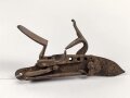 Teil einer Steinschlosspistole. Ohne Bezeichnung, Gesamtlänge  17,5cm