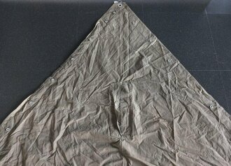 Reichsarbeitsdienst Zeltbahn datiert 1937. Gebraucht, guter Gesamtzustand, "Arbeitsmann Bopp"