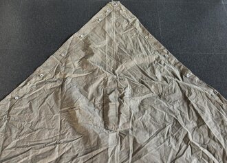 Reichsarbeitsdienst Zeltbahn datiert 1937. Gebraucht, guter Gesamtzustand, "Arbeitsmann Bopp"