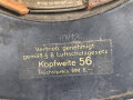Stahlhelm Luftschutz , Originallack und Abzeichen, Innenfutter defekt