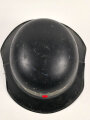 Stahlhelm Luftschutz , Originallack und Abzeichen, Innenfutter defekt