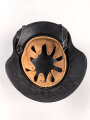 Stahlhelm Luftschutz , Originallack. Abzeichen und Beschriftung im Nacken sauber entfernt.