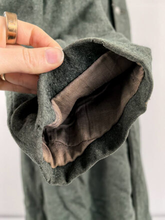 Schwerer Wintermantel für Angehörige des Heeres, Modell 1936. Getragenes Kammerstück von 1939, ungereinigt