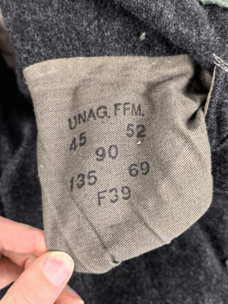 Schwerer Wintermantel für Angehörige des Heeres, Modell 1936. Getragenes Kammerstück von 1939, ungereinigt