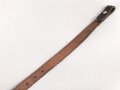Stahlhelm Kinnriemen Wehrmacht, neuzeitliche Fertigung. Ungereinigt