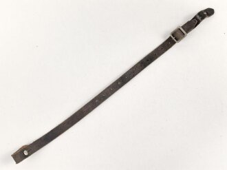 Stahlhelm Kinnriemen Wehrmacht, neuzeitliche Fertigung. Ungereinigt