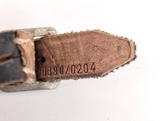 Stahlhelm Kinnriemen Wehrmacht, neuzeitliche Fertigung. Ungereinigt