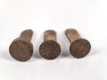 1. Weltkrieg, Satz Stahlhelm Nieten, neuzeitliche Fertigung, angerostet
