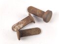 1. Weltkrieg, Satz Stahlhelm Nieten, neuzeitliche Fertigung, angerostet