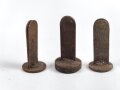 1. Weltkrieg, Satz Stahlhelm Nieten, neuzeitliche Fertigung, angerostet
