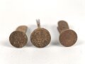 1. Weltkrieg, Satz Stahlhelm Nieten, neuzeitliche Fertigung, angerostet
