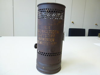 Dochtlampe zur Sammleranwärmung für Wehrmachtsfahrzeuge,...