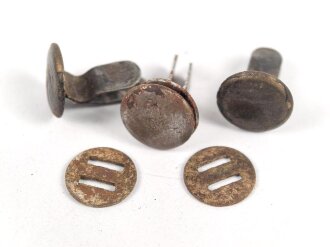 Satz Nieten für Stahlhelm der Wehrmacht