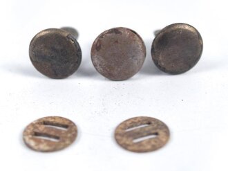 Satz Nieten für Stahlhelm der Wehrmacht