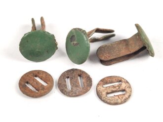 Satz Nieten für Stahlhelm der Wehrmacht