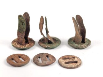 Satz Nieten für Stahlhelm der Wehrmacht