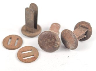 Satz Nieten für Stahlhelm der Wehrmacht