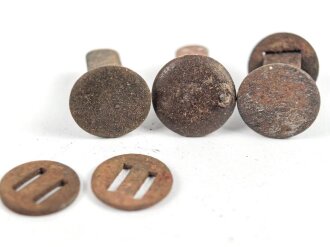 Satz Nieten für Stahlhelm der Wehrmacht