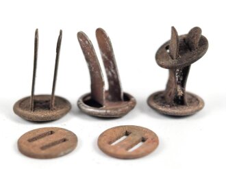 Satz Nieten für Stahlhelm der Wehrmacht