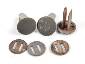 Satz Nieten für Stahlhelm der Wehrmacht