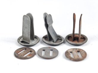 Satz Nieten für Stahlhelm der Wehrmacht