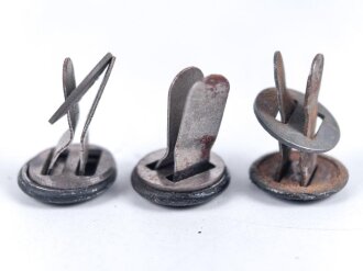 Satz Nieten für Stahlhelm der Wehrmacht