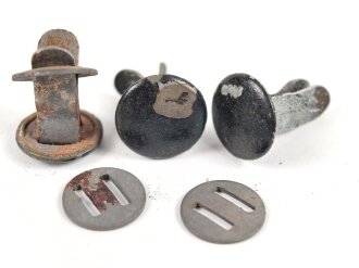 Satz Nieten für Stahlhelm der Wehrmacht