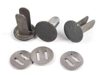 Satz Nieten für Stahlhelm der Wehrmacht