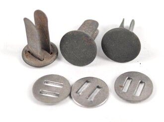 Satz Nieten für Stahlhelm der Wehrmacht