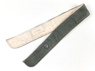Kragenbinde für eine Feldbluse des Heeres, Gemessen vom jeweils äusseren Ende Knopfloch 48cm