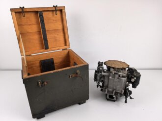 Luftwaffe, Vergaser "Hobson" HS 410 für Argus AS410 Flugmotor. Sehr guter Gesamtzustand, in der zugehörigen Transportkiste. Funktion nicht geprügt