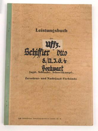 Nachtjagd Geschwader 4 der Luftwaffe, Gruppe Verleihungsurkunden und Ausweise