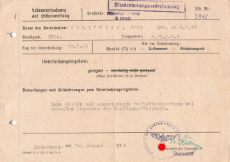Nachtjagd Geschwader 4 der Luftwaffe, Gruppe Verleihungsurkunden und Ausweise