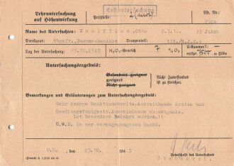 Nachtjagd Geschwader 4 der Luftwaffe, Gruppe Verleihungsurkunden und Ausweise